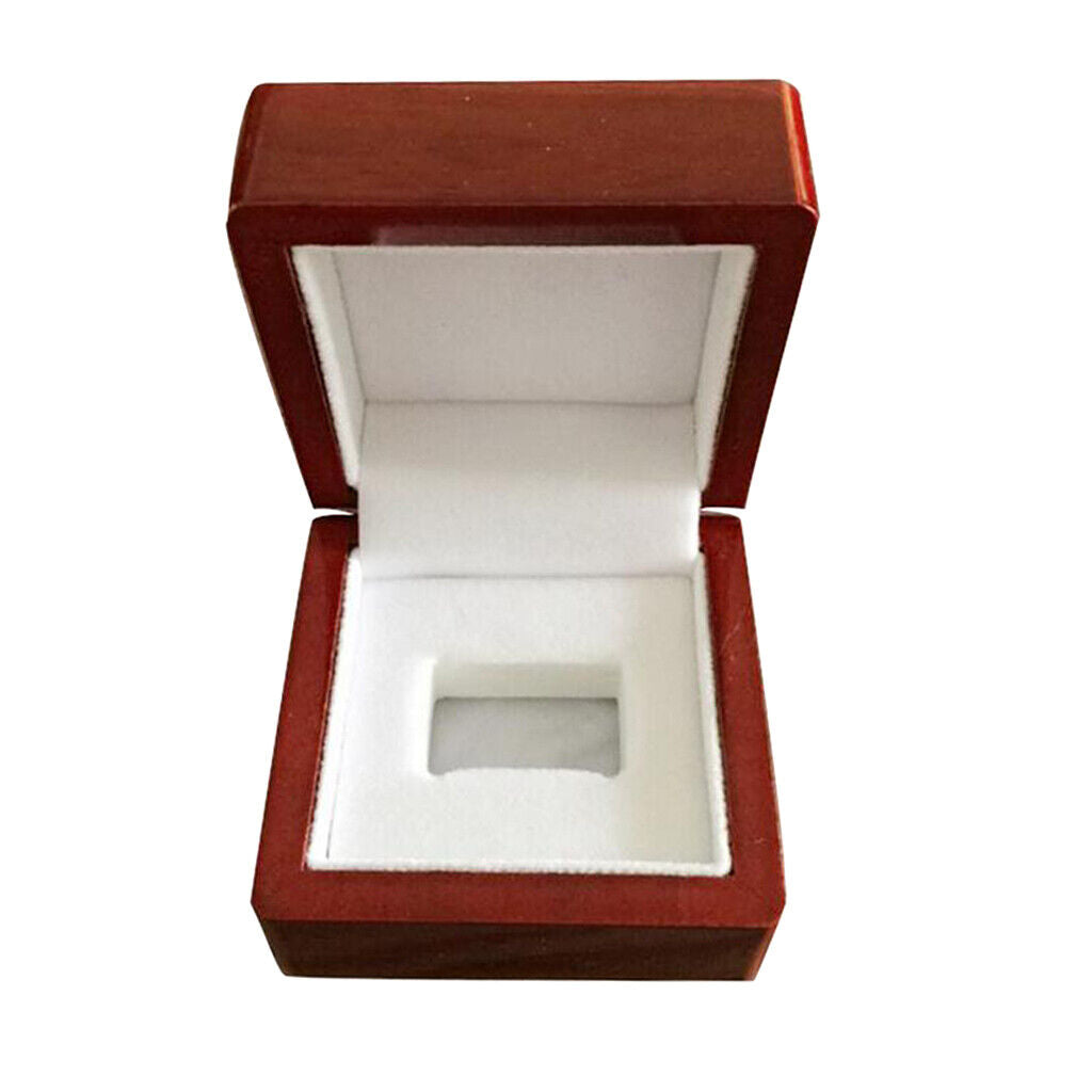 Wine Red 65x65x50mm Wooden Jewelry Box for   Holder Showcase Display