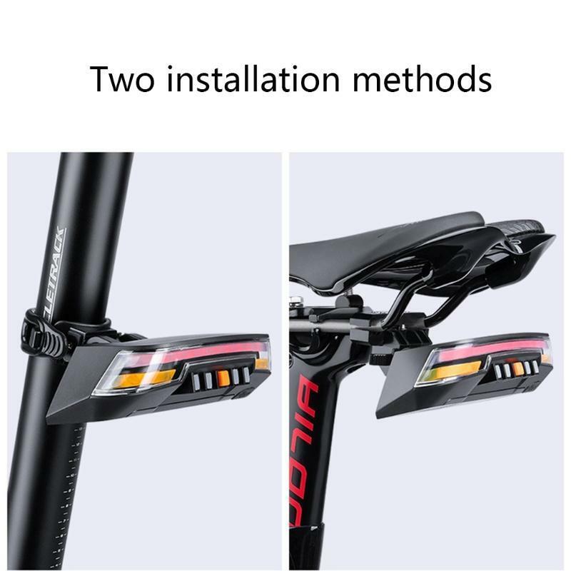Rechargeable Taillight for MTB Road Bike, LED Light w/ Wireless Remote Control