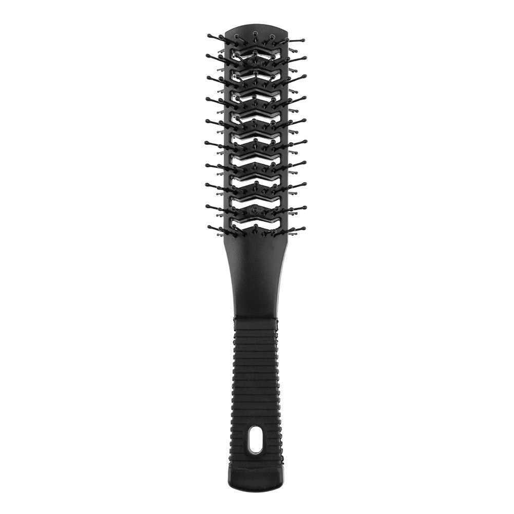 Double Side Massage Comb Black Plastic Anti-tangle Brushes Wide Teeth Brush
