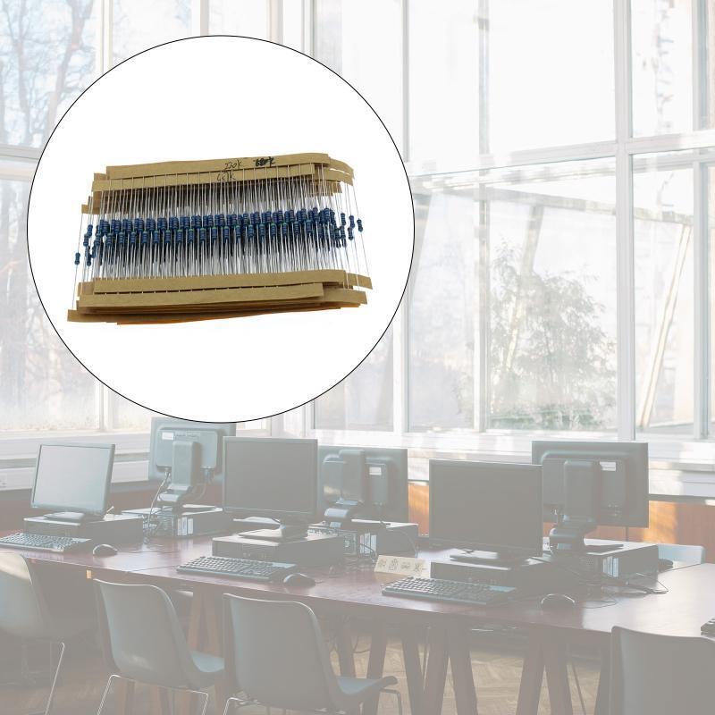 30Values 600Pcs Resistor Kit 10 Ohm-1M Ohm with 1% 1/4W Metal Film Resistors