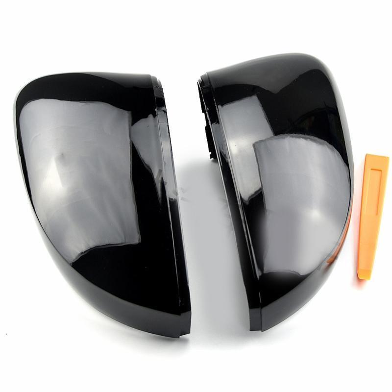 2x Rear View Side Wing Mirror Cover Trim Housing Shell for VolkswagenPolo MK5 6R