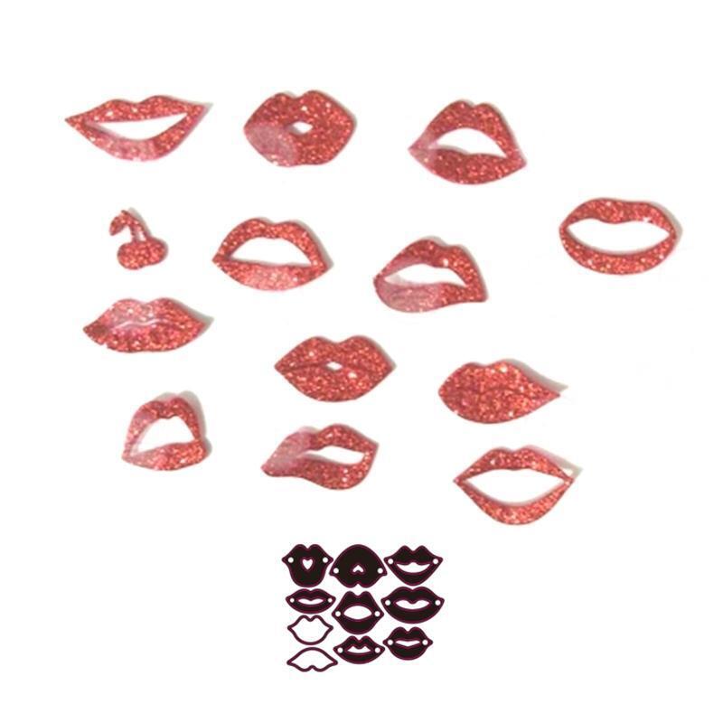 Red Lip Metal Cutting Dies Scrapbooking Stencil Die Cuts Card Embossing Album