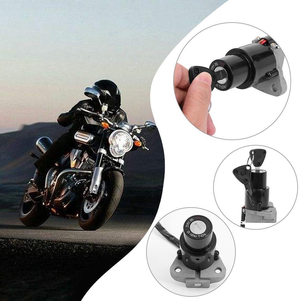 Motorcycle Ignition Switch Lock Assembly with 2 Keys for Yamaha DT 125R