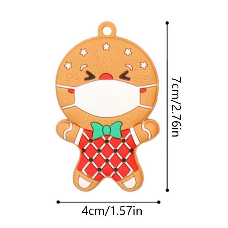 12x Christmas Tree Decor Mini Gingerbread Man Ornaments Hanging for Xmas Party