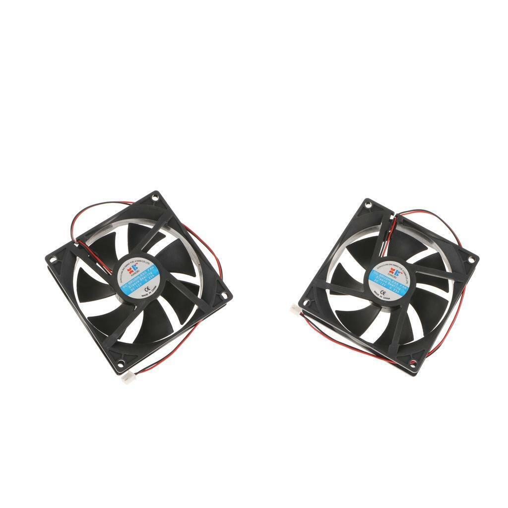 2Pieces 92mm  12V  CPU Computer Cooling   cable 2Pin