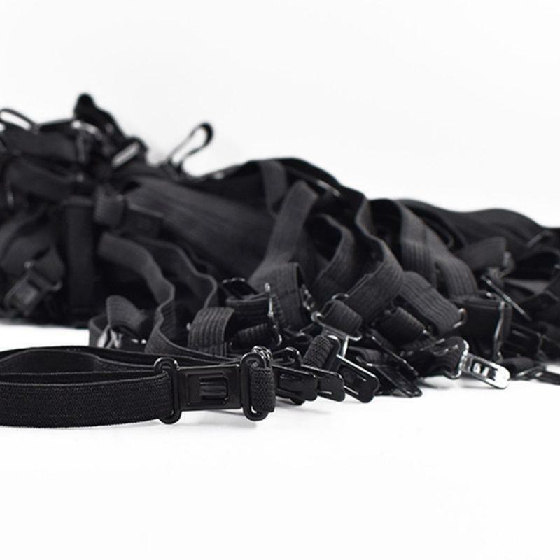 10Pcs DIY Accessories Bow Tie Adjustable Belt Elastic Strap Extender with Clip