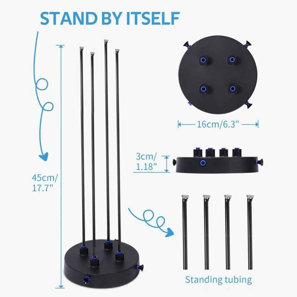 Stand Misting Cooling System Vertical Sprayer Brass Nozzles Watering Drip Kit