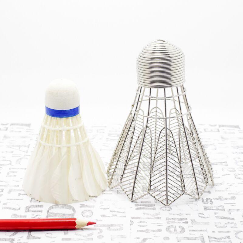 Desktop Badminton Pencil Holder Pen Makeup Brush Storage Multifunctional Office