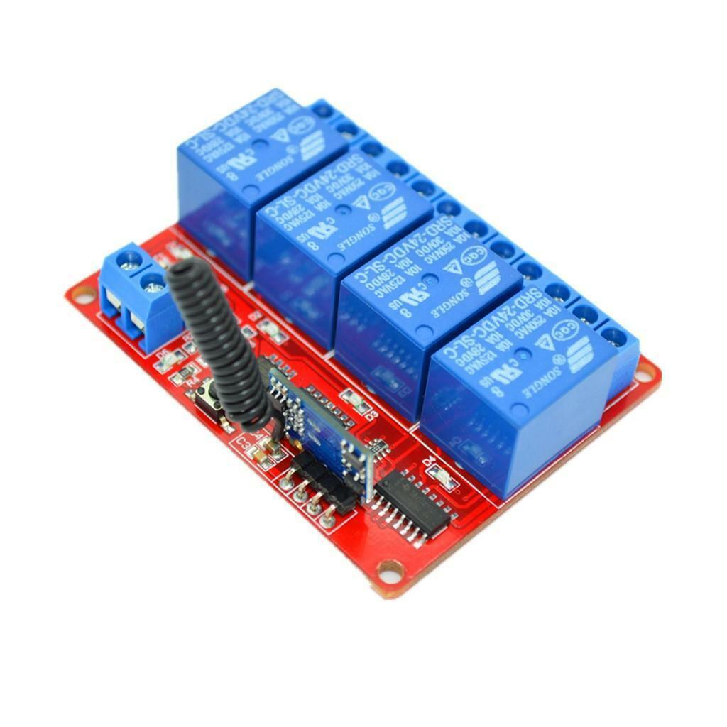 22.5-24V 4CH   Remote Control Switch Transmitter+Receiver 30m