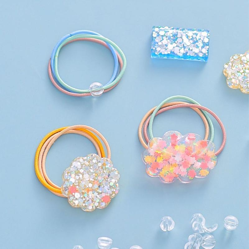 Colorful Braided Wristband with Silicone Mold Star Heart Shape Mold DIY Craft