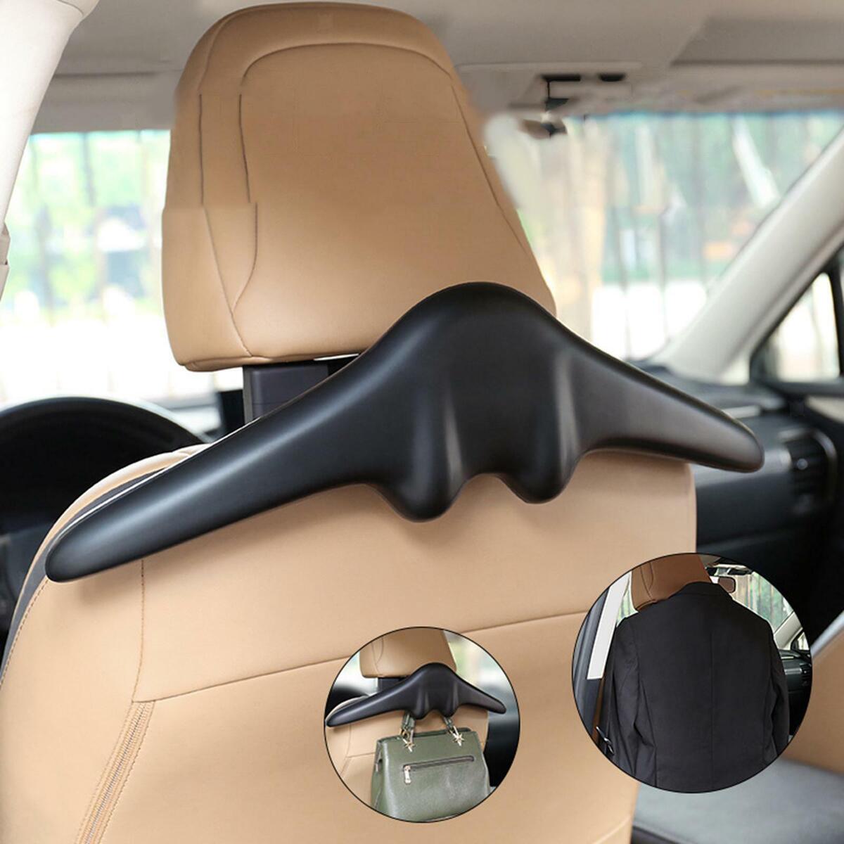 Car Coat Hangers Headrest Clothes Hanger Fit for Vehicle Travel Storage