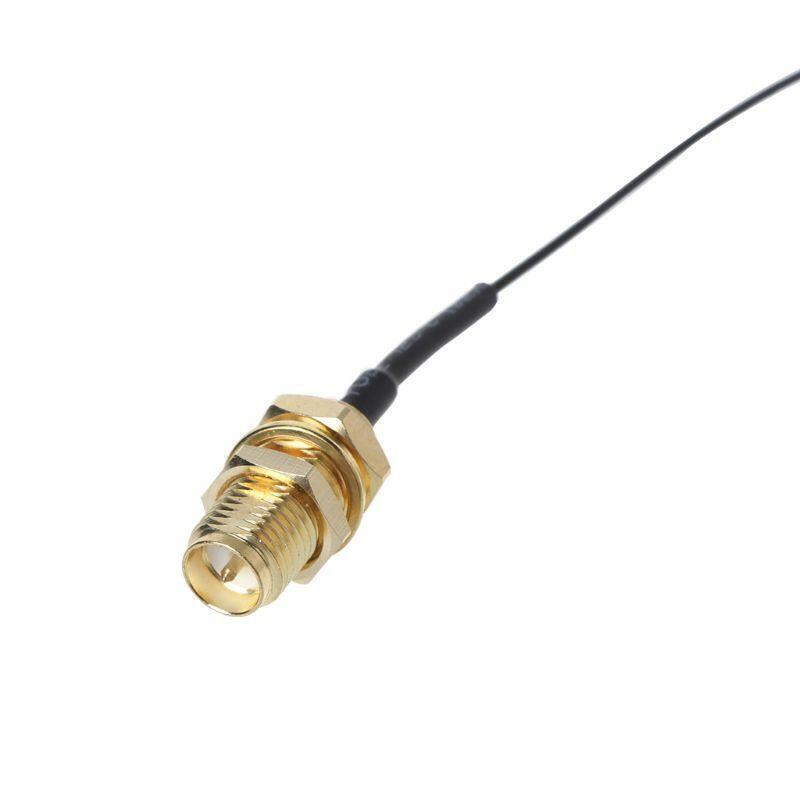 WiFi Antenna 6dBi RP-SMA 12in U.FL IPEX MHF4 to RP-SMA Pigtail Antennas Set