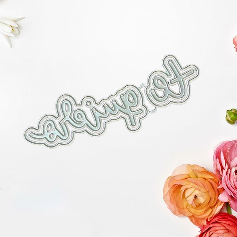 English Words Metal Cutting Dies Stencil DIY Scrapbooking Album Paper Card Mold
