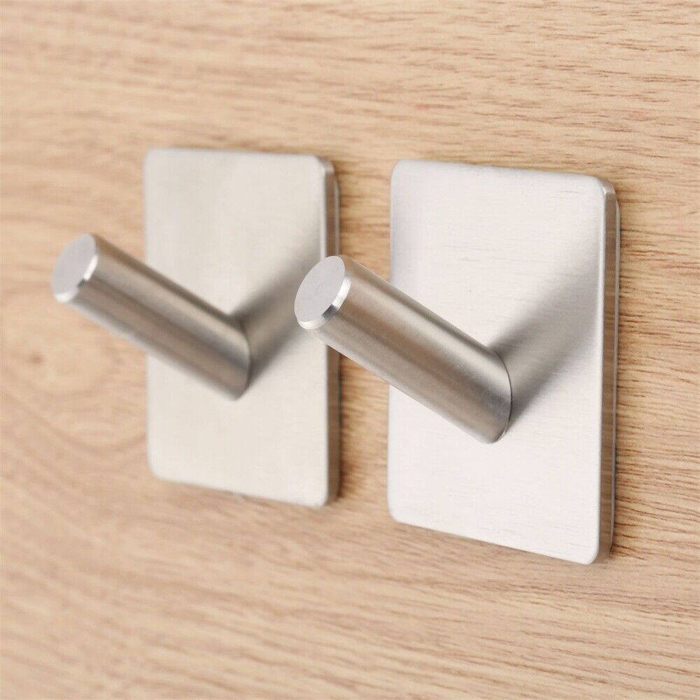 1pc Strong Self Adhesive Sticky Hook Hat Rack Towel Hanger Holder Wall Door DIY