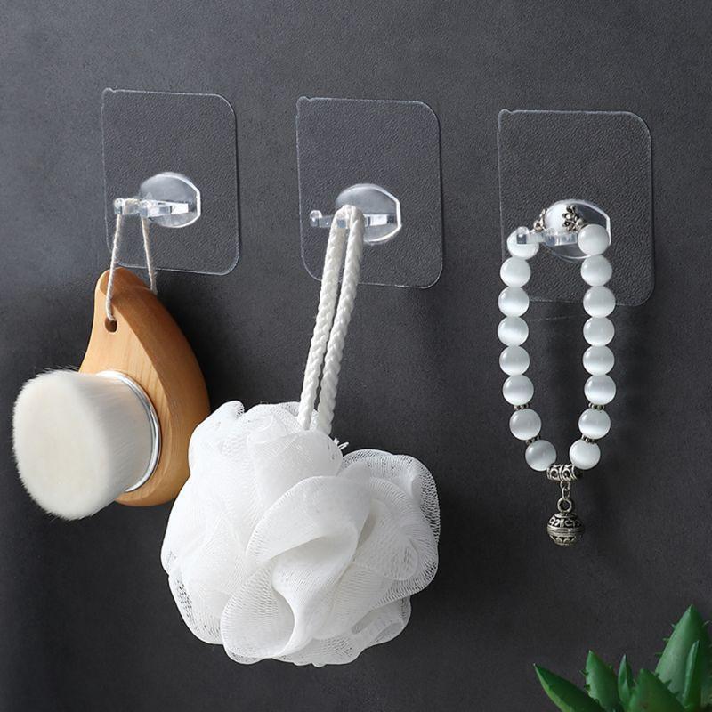 5x Toothbrush Holder Transparent Hook Plug Hygienic Stand Shaving Rack Razor