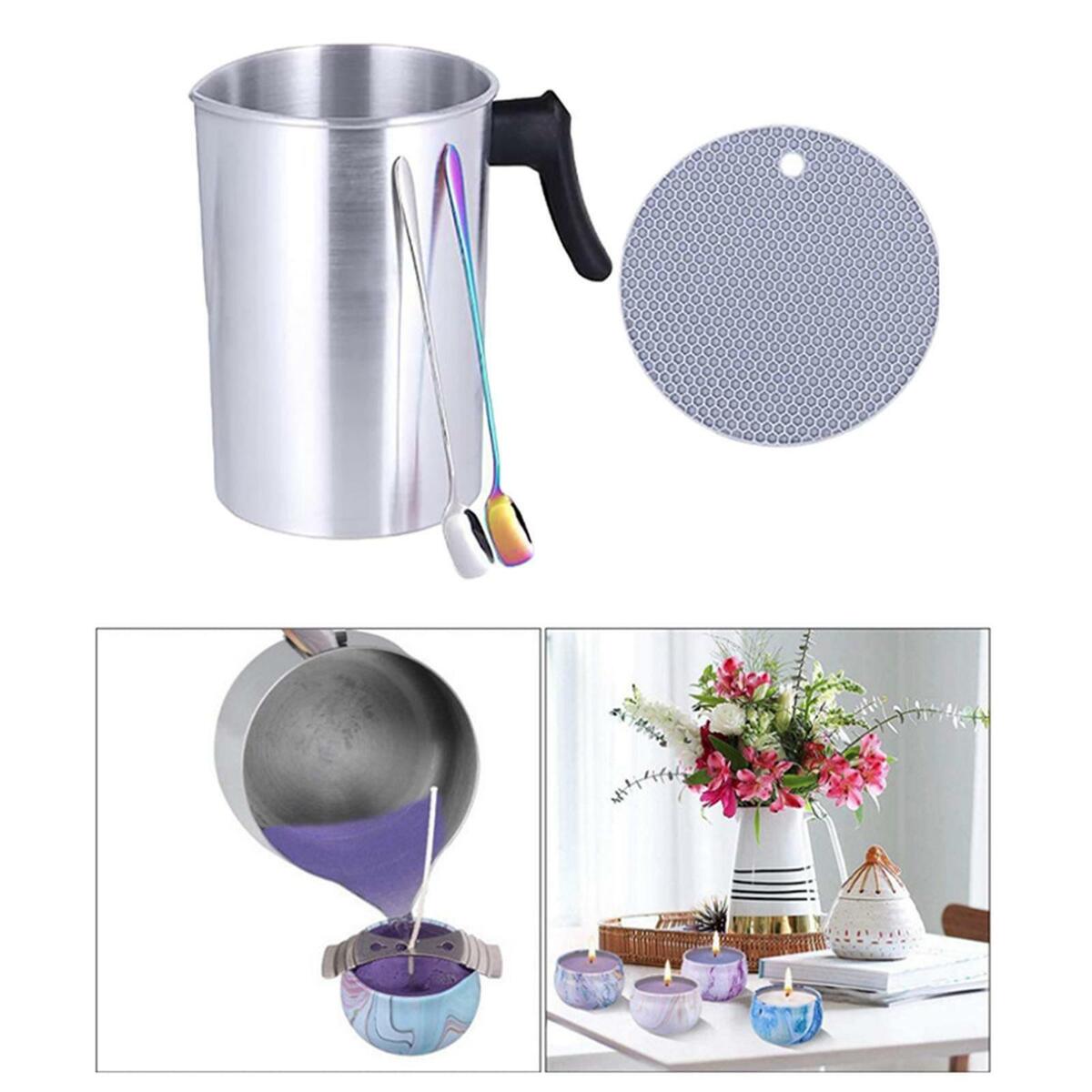 Candle Making Kit Wax melt Cup  1.2L Candle Melting Pot