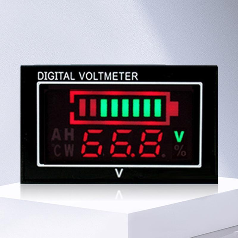 Battery Monitor Digital Battery Capacity Tester, Percentage Level Voltage Meter