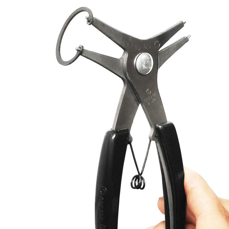 2-in-1 Snap Rings Plier Stainless Dual-purpose Snap Rings Plier Disassemble