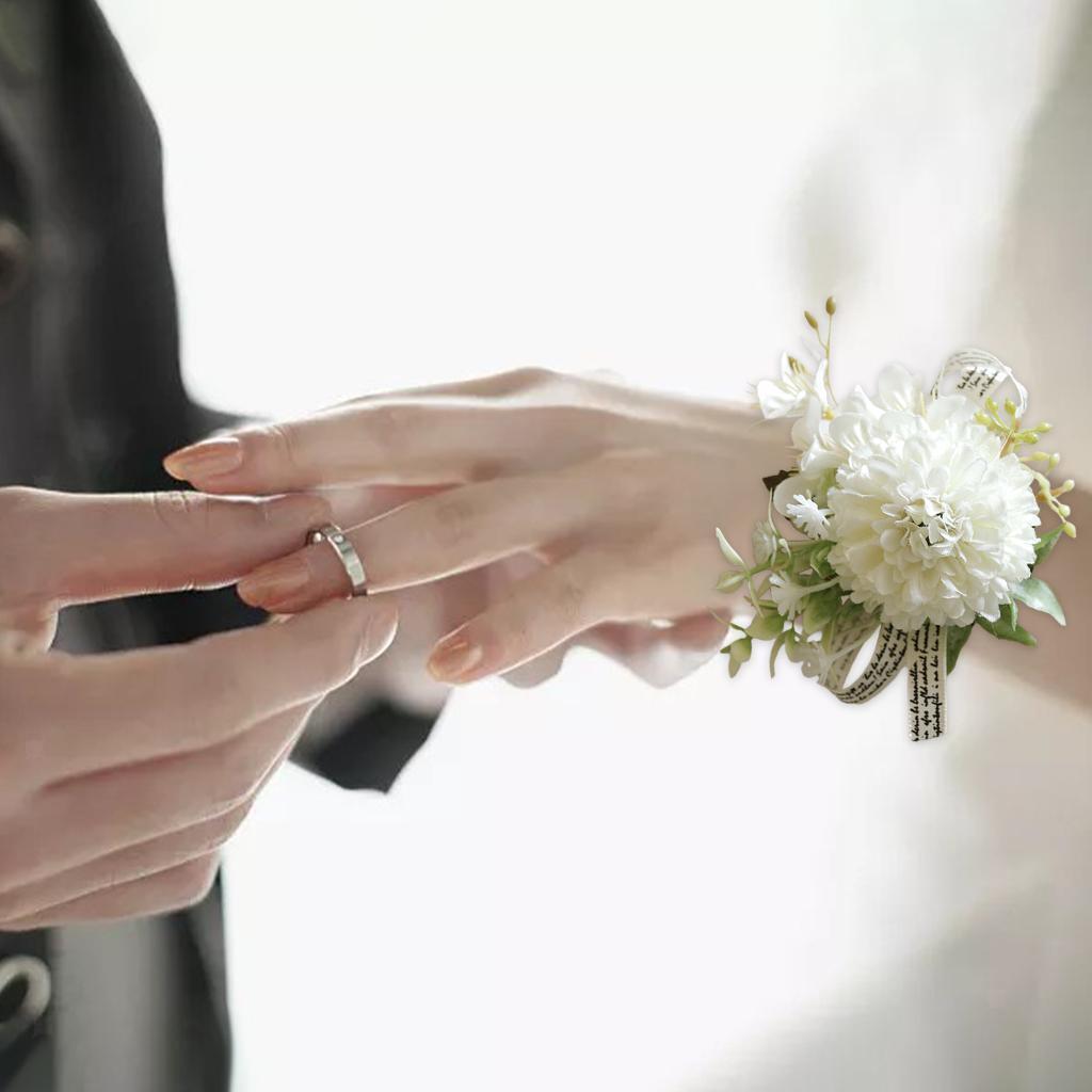 Wrist Corsage Groomsmen and Bridesmaids Groom  Decor