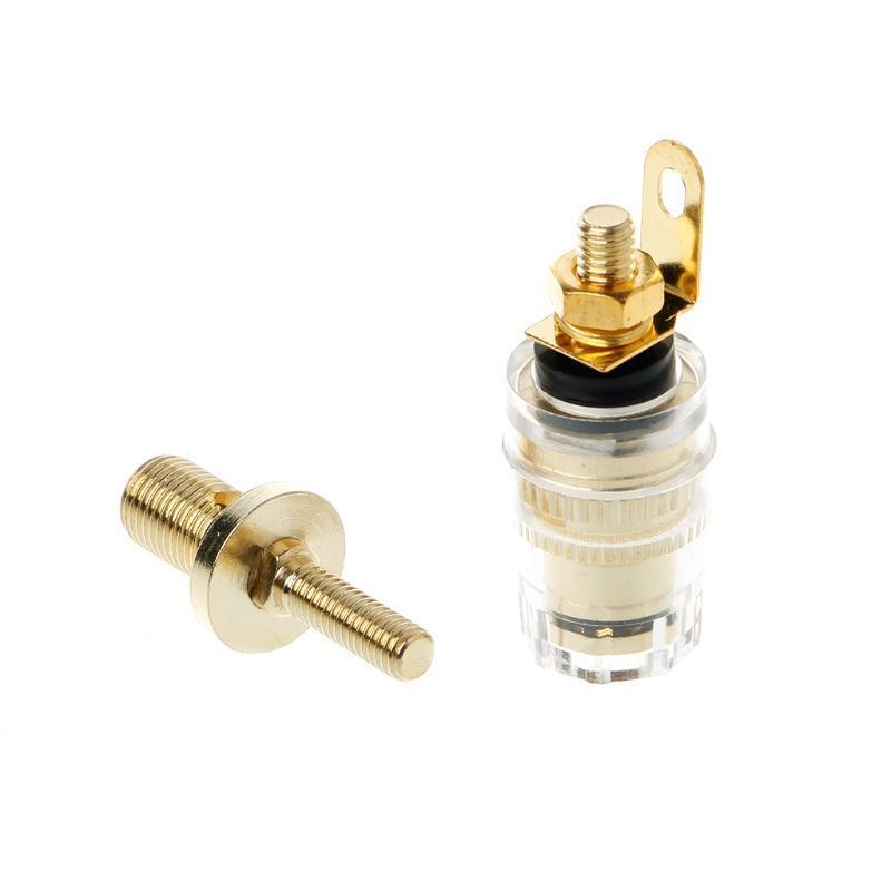 1 Pair 4mm Binding Post Terminal Speaker Test Banana Plug Socket Connector