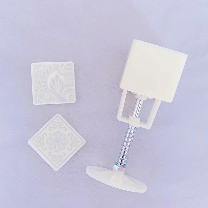 50g Square Mooncake Stamps Mooncake Cutters for Mid-Autumn Festival DIY Baking