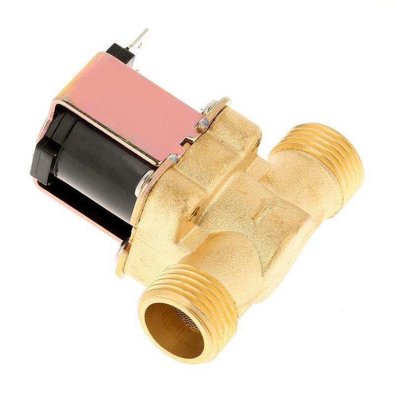 1/2" Electric Solenoid Valve DC12V NC Water Flow Pulsed Electromagnetic Valve