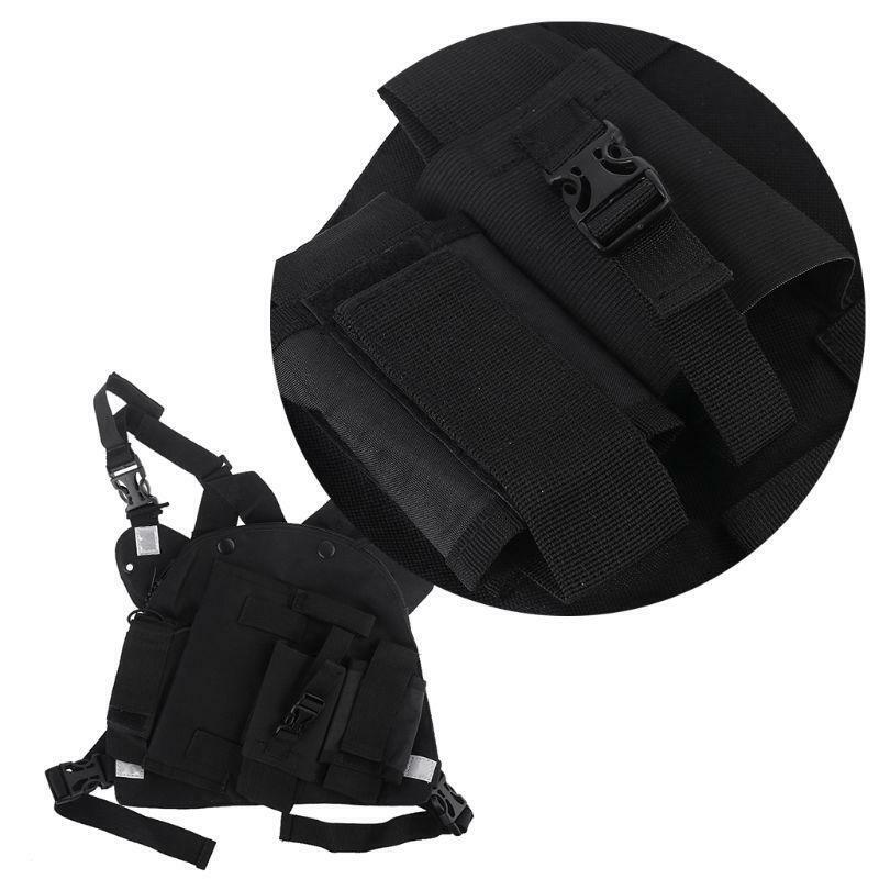 Radio Walkie Talkie Harness with Zipper for   Front Pack Vest Pouch Carry Case