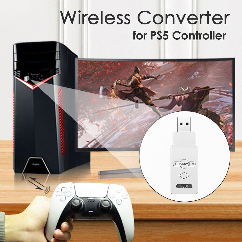 Wireless Gamepad Converter for PS5/Switch USB Bluetooth-compatible Controll