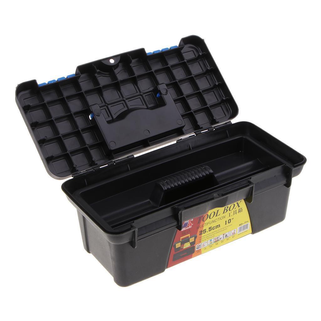 Strong Double Layer Tool Box Storage Organizer Trays Craft Supply Container