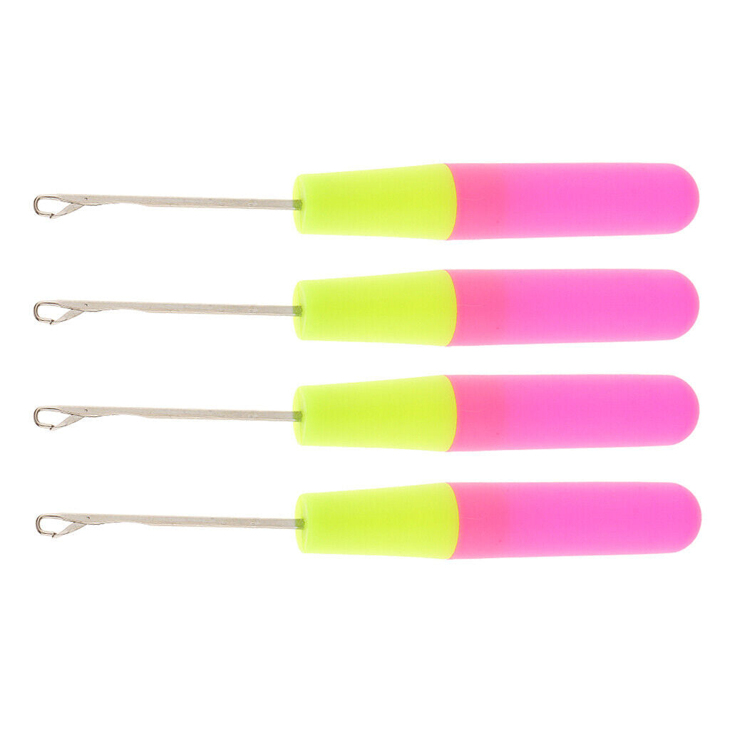 Set of 4 Plastic Handle Crochet Latch Hooks   Set for Knitting DIY