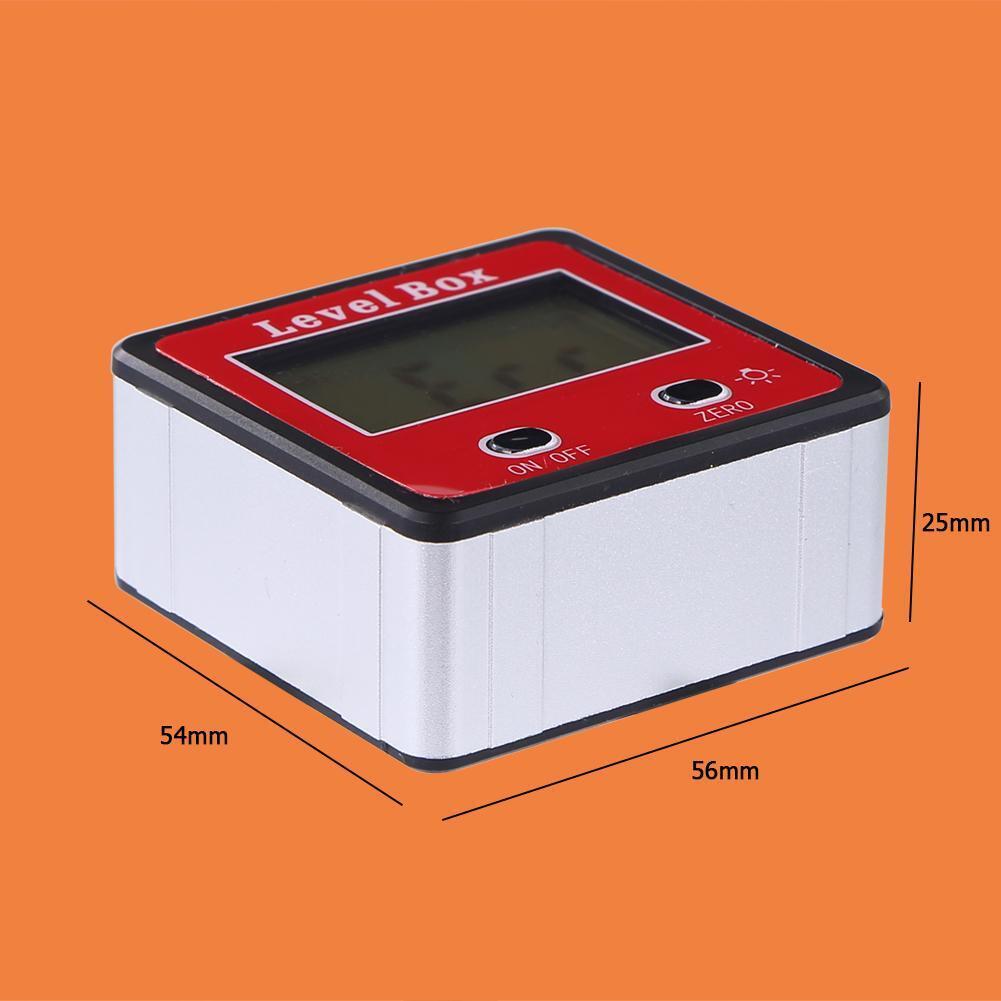 Digital Display Inclinometer Spirit Level Box Protractor Angle Finder Gauge