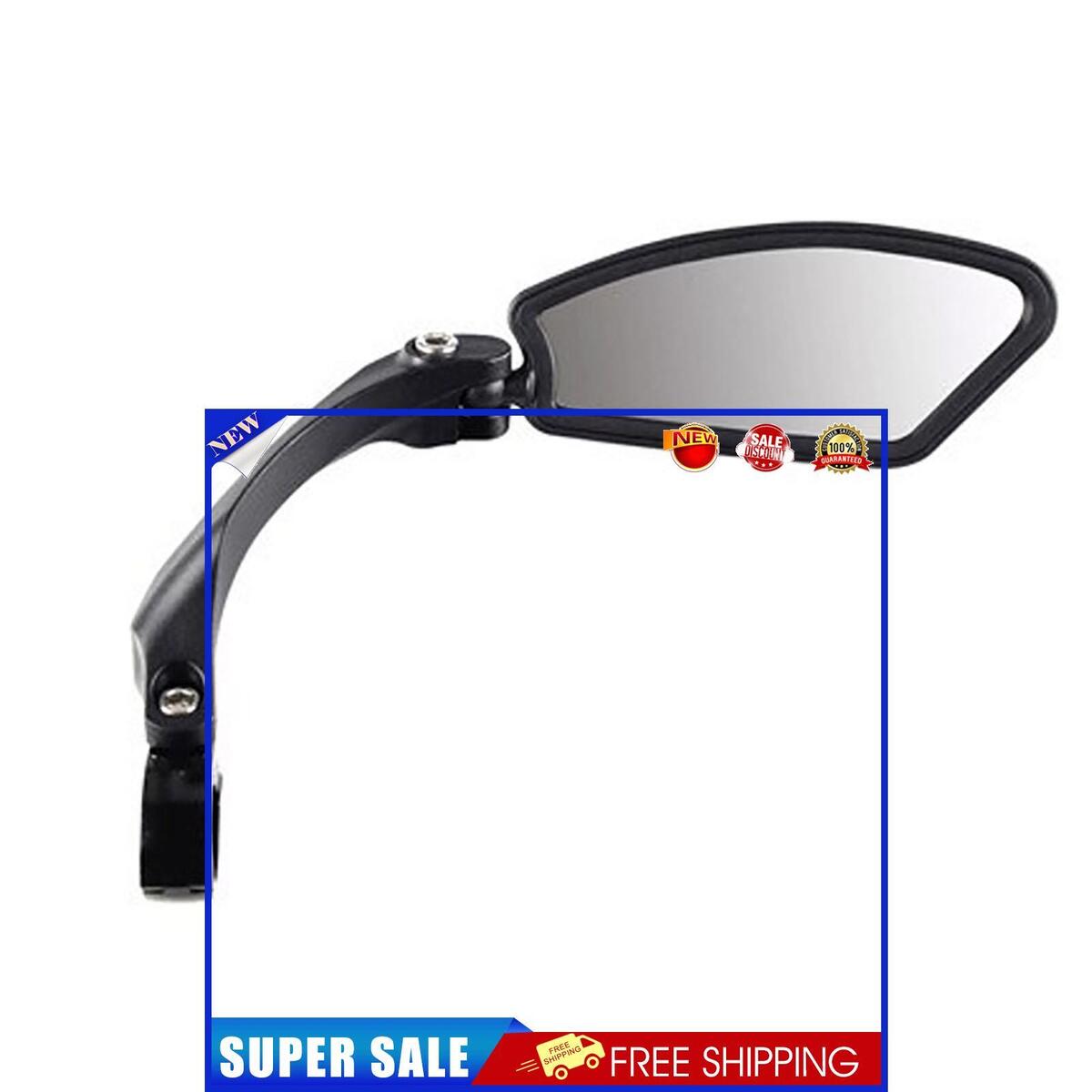 Bicycle Rear View Mirror 360 Rotation HD Anti-Shock Glass Lens (Right)