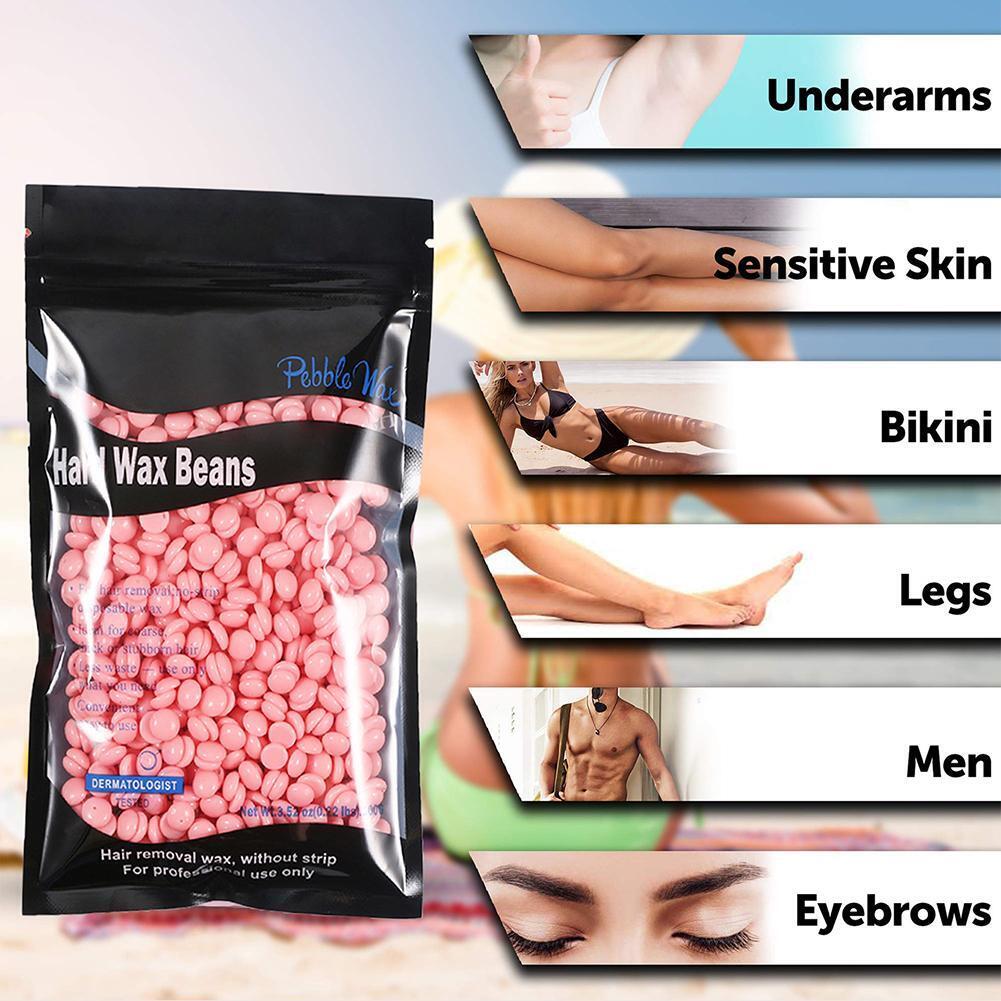 100g Wax Beans Depilatory Hot Pellet Bikini Face Arm Body Hair Removal (I)