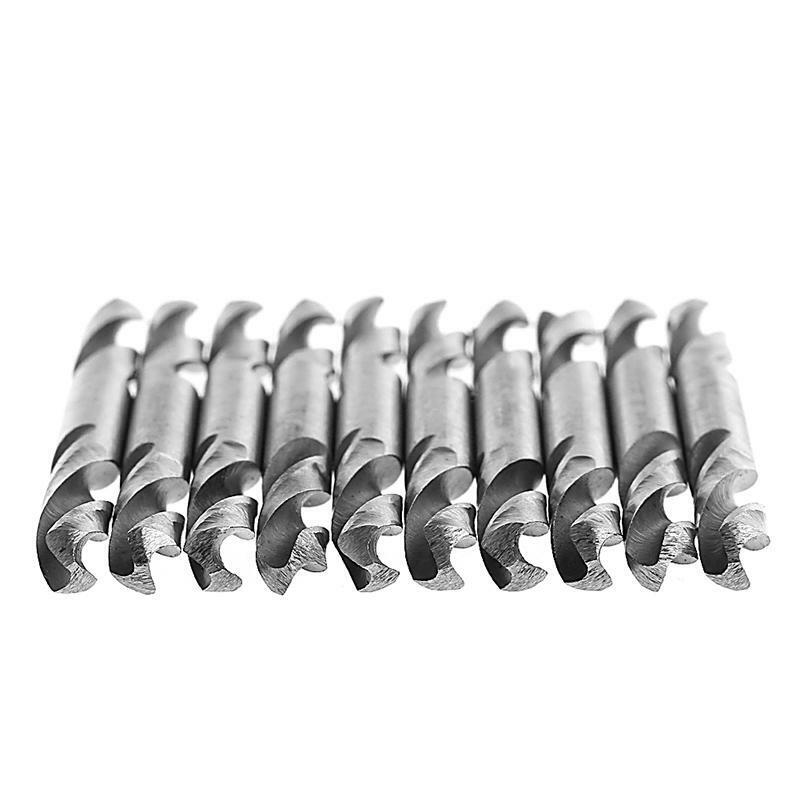 10Pcs 4.5mm HSS Double Ended Spiral Torsion Drill Tools Drill Set