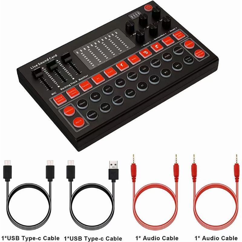 Microphone Sound Mixer Sound Card Audio Mixing M9 Sound Card Console Amplifier