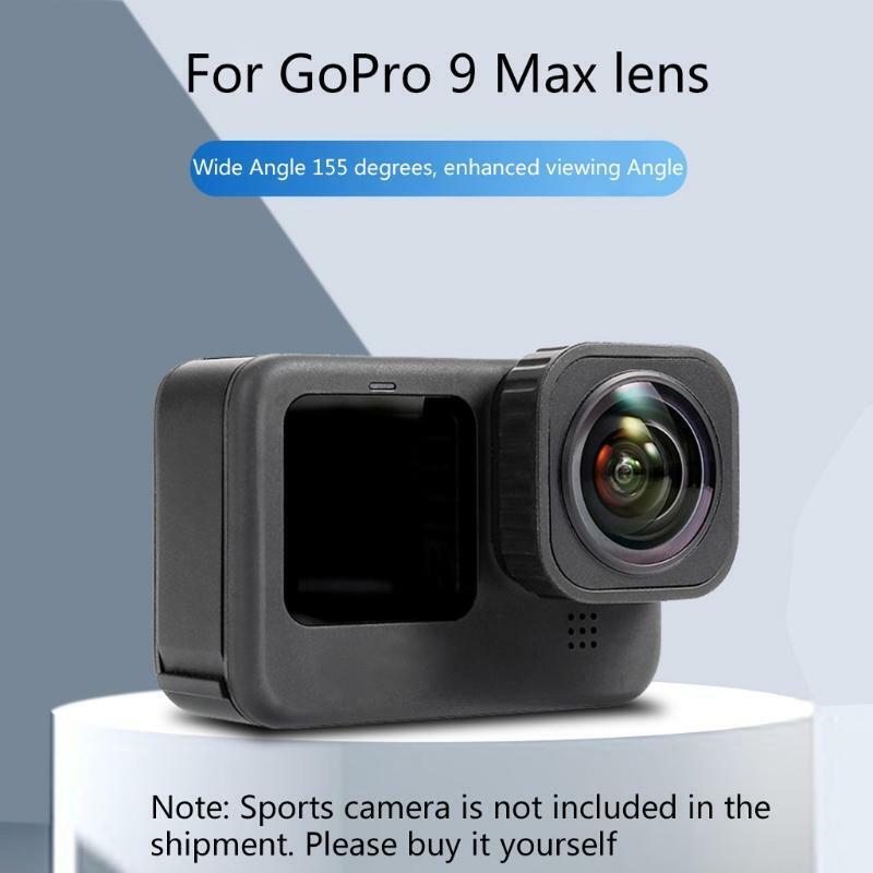 Wide-angle 155 Degrees Lens Vlog Shooting Accessory 5M Waterproof for Hero 9 Max
