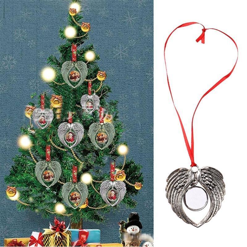 Angel-wings Shape Blank Hot Transfer Printing Christmas Diy Consumables Supplies