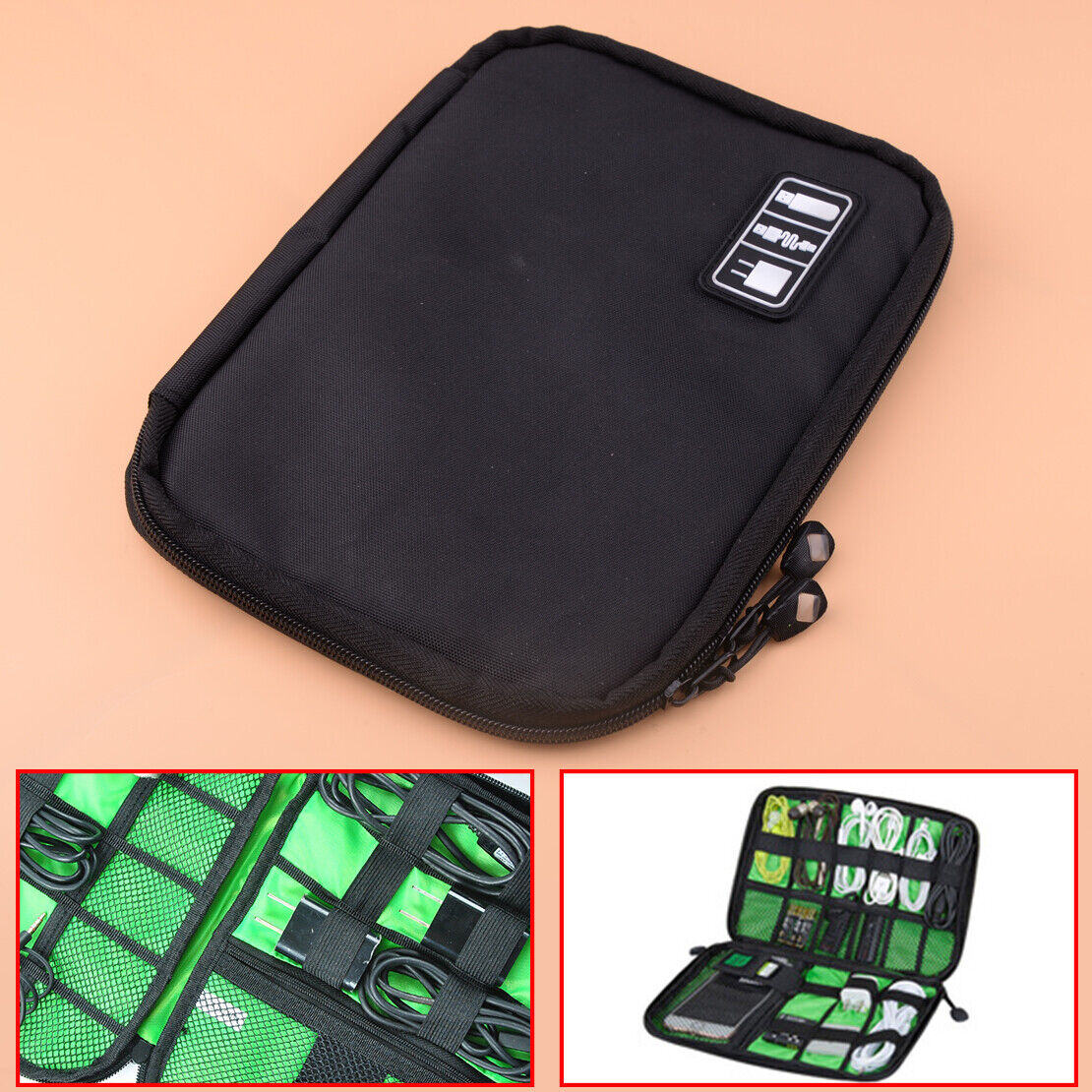 Electronic Accessories Nylon Storage Bag Organizer Case Travel New ld