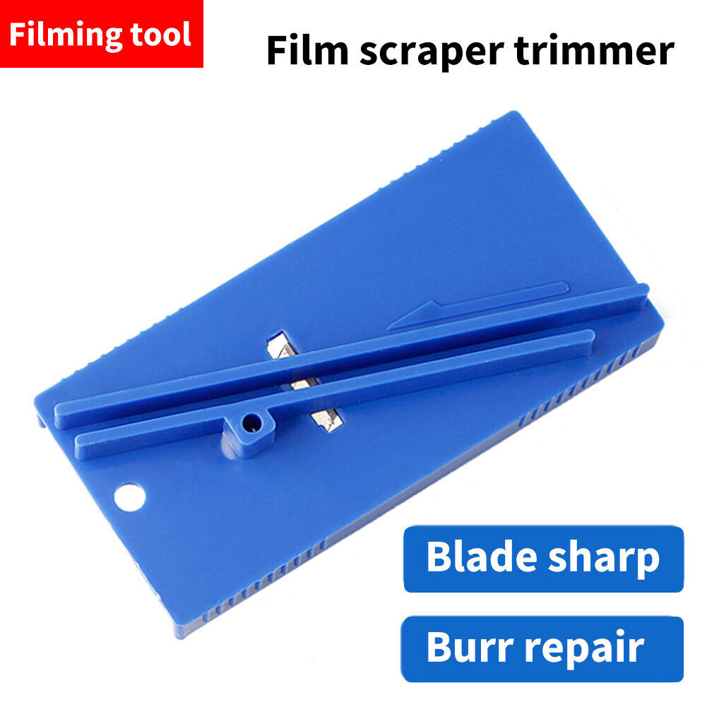 Hard Card Scraper Car Wrap Window Tint Edge Squeegee Sharpener Repair Tool