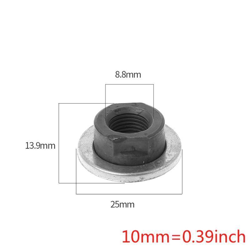 2 Pcs/Set Bicycle Hub Nut Screw Front Rear Fixed Gear MTB Bike Parts Single 3/8