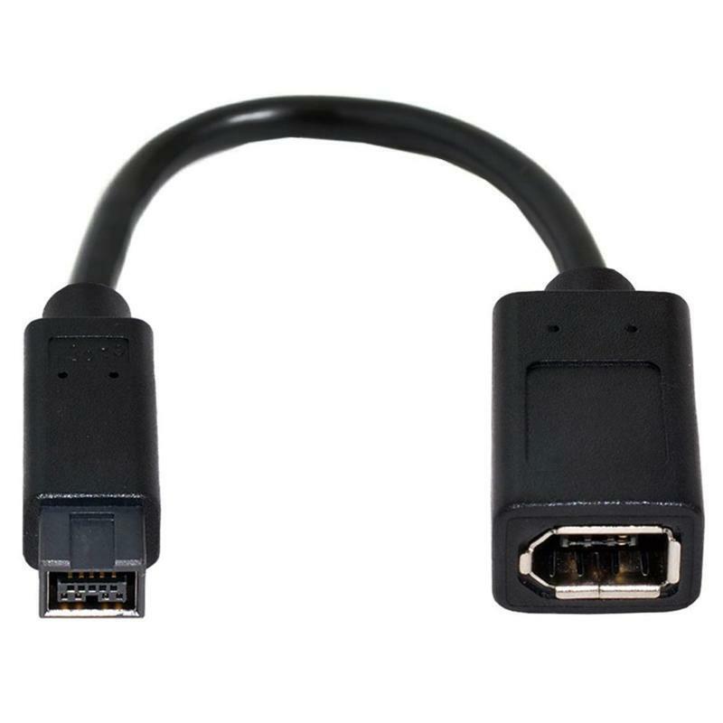 20cm Length IEEE 1394 6Pin Female to 1394b 9Pin Male Firewire Camera Converter