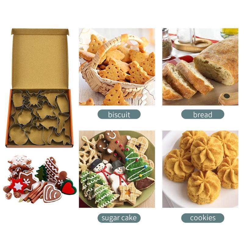 12 Pieces Halloween Series Cookies Cutters Cookie Mold Fondant Biscuit Cutters