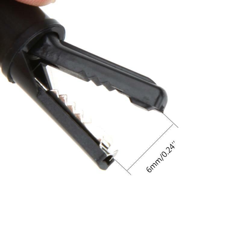 Insulated Safety Multimeter Test Leads Alligator Clips Electrical Mini Test
