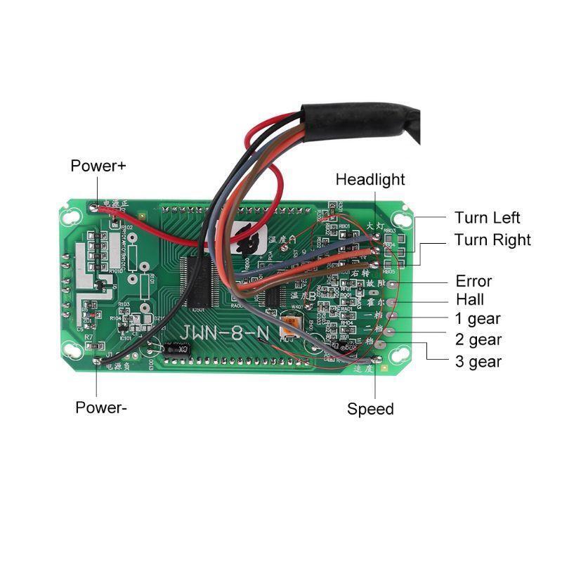 Motorcycle Speedometer with Color Screen 0.3W-0.9W Power Consumption 48V 60V 72V
