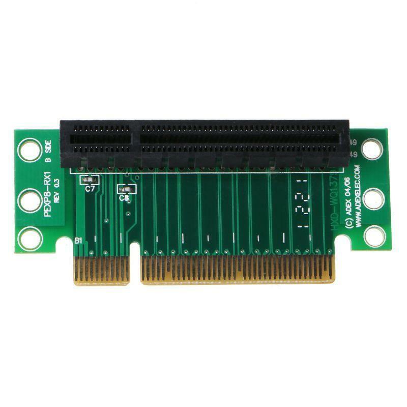 PCI Express 8X Riser Card 90 Degree Riser Adapter Card for 1U/2U Computer Kit