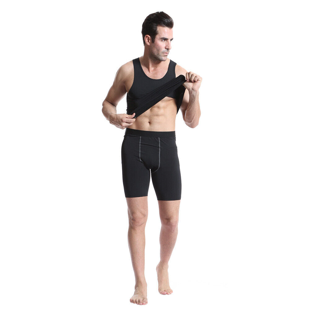 Men's 3 Pack Sports Athletic Compression Under Base Layer Sport Tank Top-13