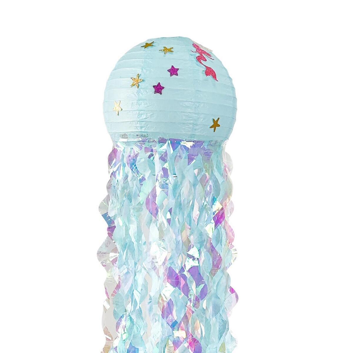 2x Mermaid Party Jellyfish Lamp Mermaid DIY Creation for Kids
