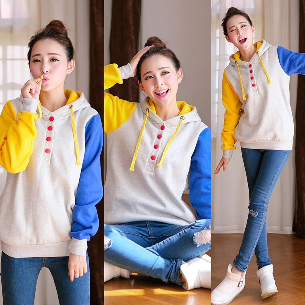 Women Autumn Winter Hoodie Sweatshirt Sweater Casual Hooded Coat XL
