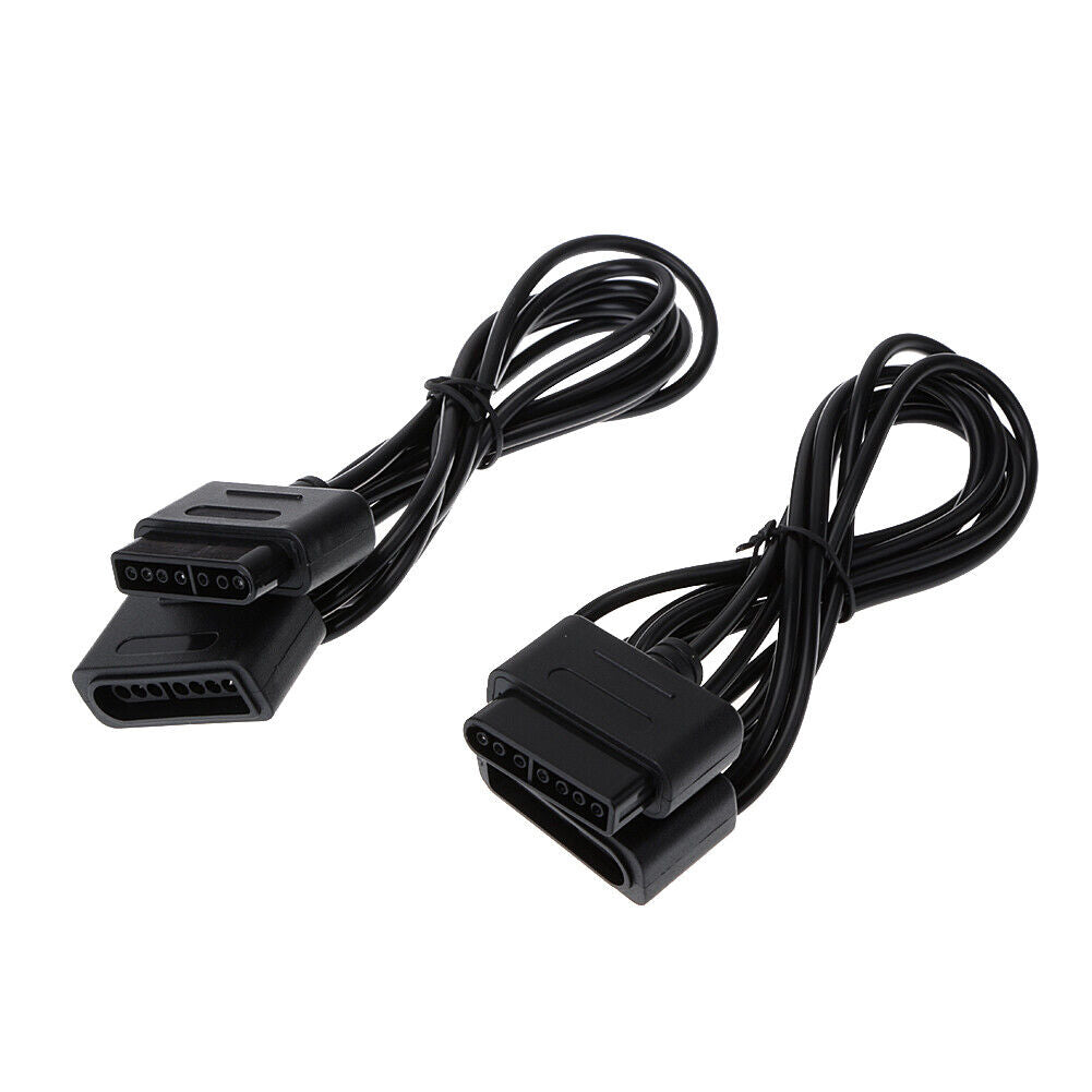 1.8m Game Extension Cable Data Cord for Nintendo SNES Controller (2pcs)