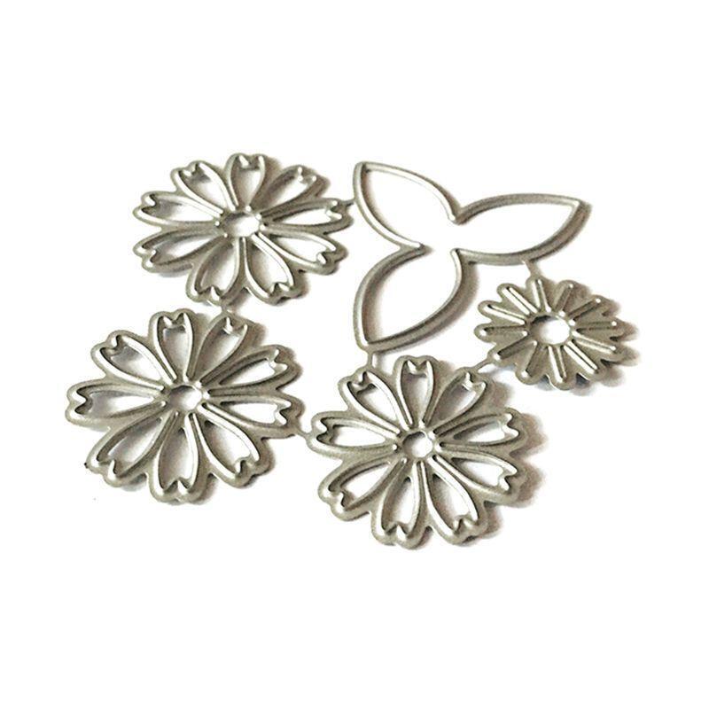 Beautiful Flowers Metal Cutting Dies Stencil Scrapbooking DIY Album Stamp Paper